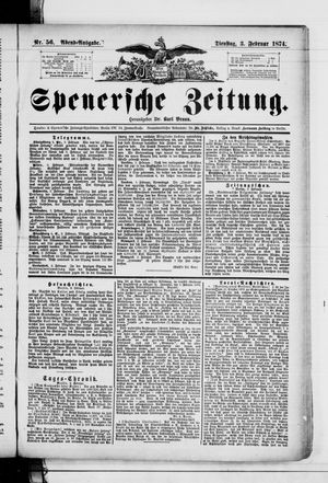 Spenersche Zeitung vom 03.02.1874