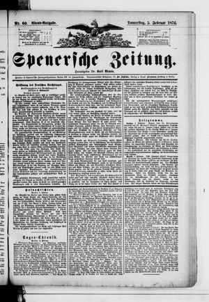 Spenersche Zeitung on Feb 5, 1874