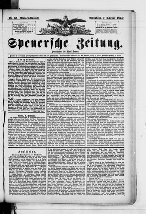 Spenersche Zeitung vom 07.02.1874