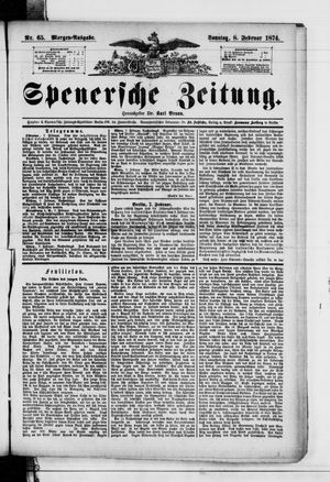 Spenersche Zeitung vom 08.02.1874