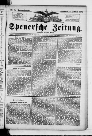 Spenersche Zeitung vom 14.02.1874
