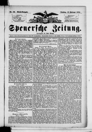 Spenersche Zeitung vom 17.02.1874