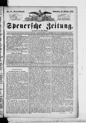 Spenersche Zeitung vom 19.02.1874