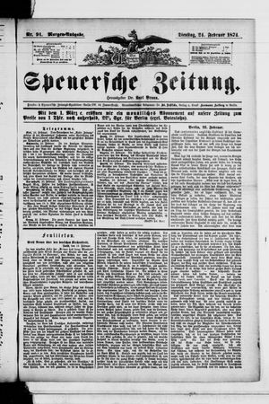 Spenersche Zeitung vom 24.02.1874