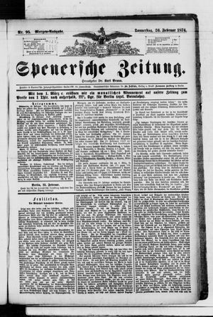 Spenersche Zeitung vom 26.02.1874