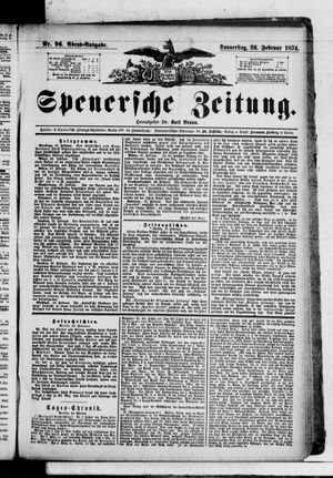Spenersche Zeitung vom 26.02.1874