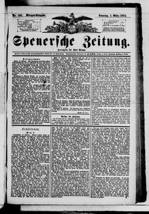 Spenersche Zeitung on Mar 1, 1874