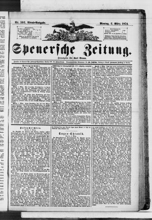 Spenersche Zeitung vom 02.03.1874
