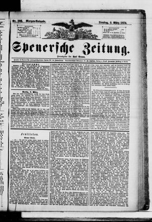 Spenersche Zeitung vom 03.03.1874