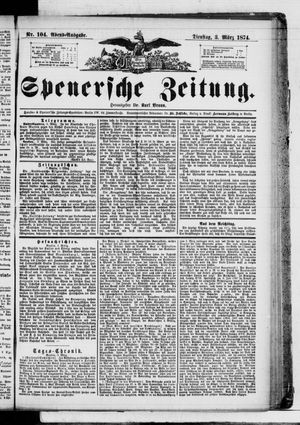 Spenersche Zeitung vom 03.03.1874