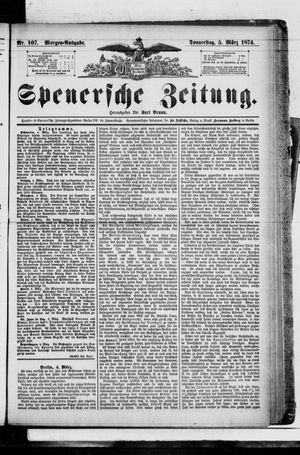 Spenersche Zeitung vom 05.03.1874