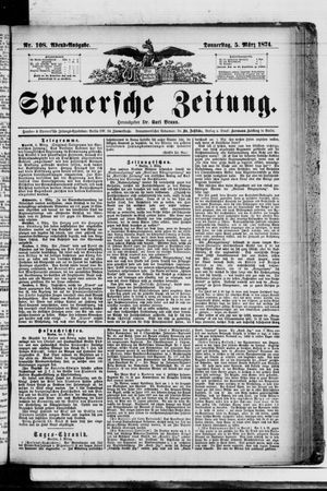 Spenersche Zeitung vom 05.03.1874