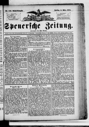 Spenersche Zeitung vom 06.03.1874