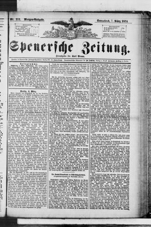 Spenersche Zeitung vom 07.03.1874