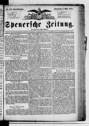 Spenersche Zeitung vom 07.03.1874