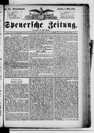 Spenersche Zeitung vom 08.03.1874