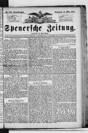 Spenersche Zeitung vom 14.03.1874