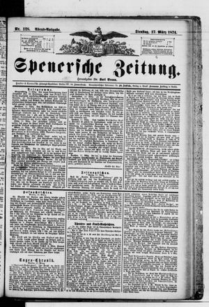 Spenersche Zeitung vom 17.03.1874