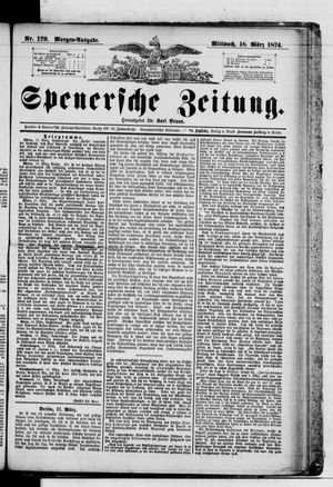 Spenersche Zeitung vom 18.03.1874