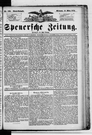 Spenersche Zeitung vom 18.03.1874