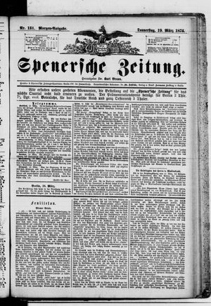 Spenersche Zeitung vom 19.03.1874