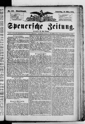 Spenersche Zeitung vom 19.03.1874