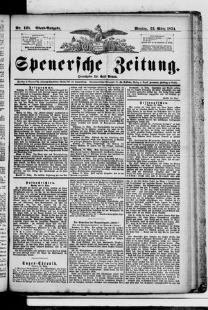 Spenersche Zeitung vom 23.03.1874