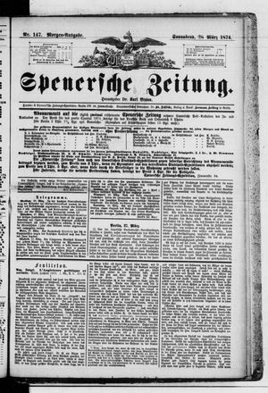 Spenersche Zeitung vom 28.03.1874