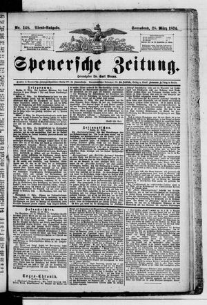 Spenersche Zeitung vom 28.03.1874