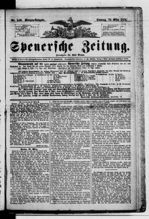 Spenersche Zeitung vom 29.03.1874