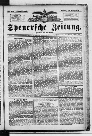 Spenersche Zeitung vom 30.03.1874