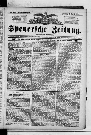 Spenersche Zeitung on Apr 3, 1874