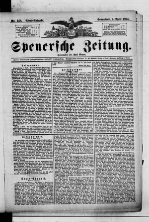 Spenersche Zeitung vom 04.04.1874