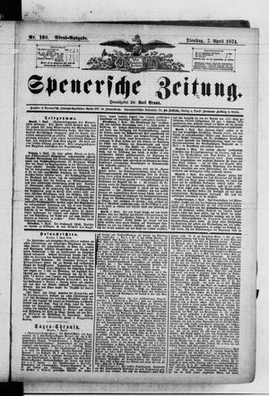 Spenersche Zeitung vom 07.04.1874