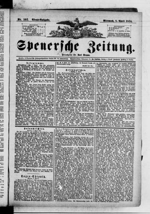 Spenersche Zeitung vom 08.04.1874