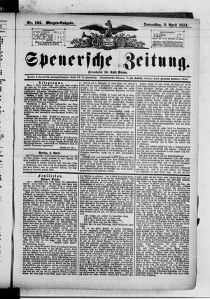 Spenersche Zeitung vom 09.04.1874