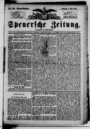 Spenersche Zeitung vom 01.05.1874