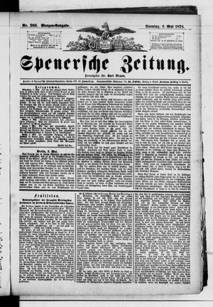 Spenersche Zeitung vom 03.05.1874