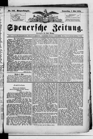 Spenersche Zeitung vom 07.05.1874