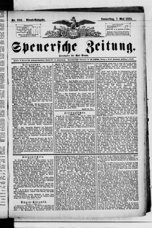 Spenersche Zeitung vom 07.05.1874