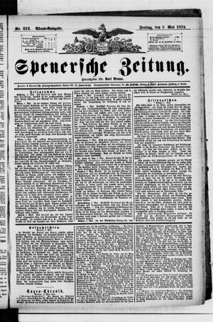 Spenersche Zeitung vom 08.05.1874