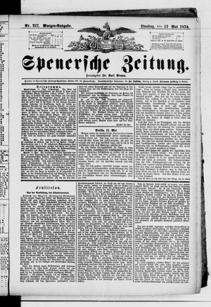 Spenersche Zeitung vom 12.05.1874