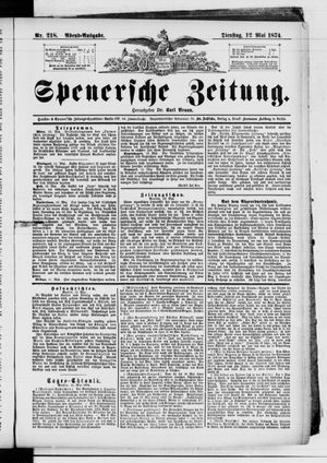 Spenersche Zeitung vom 12.05.1874