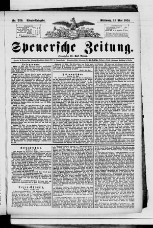 Spenersche Zeitung vom 13.05.1874