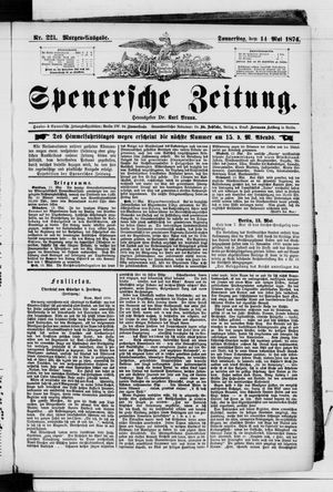 Spenersche Zeitung vom 14.05.1874