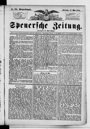 Spenersche Zeitung vom 17.05.1874