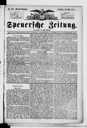 Spenersche Zeitung vom 19.05.1874