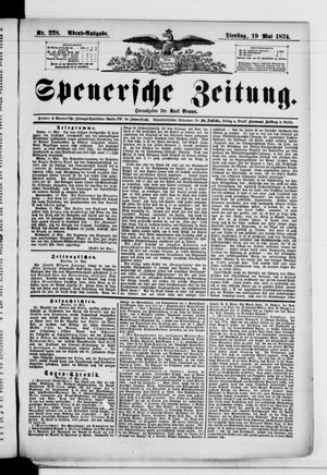 Spenersche Zeitung vom 19.05.1874