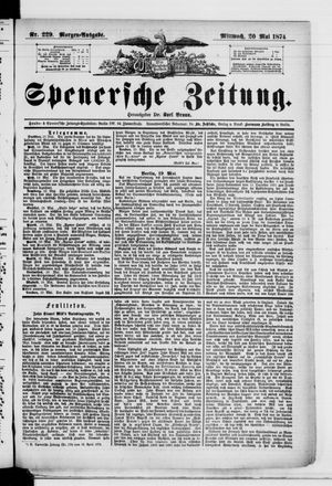 Spenersche Zeitung vom 20.05.1874