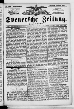 Spenersche Zeitung vom 20.05.1874